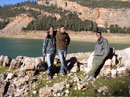 Picture of me with friends in Atlas Mountains