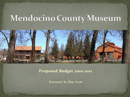 Mendocino County Museum Budget Slide